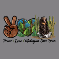 Peace Love Malayan Sun Bear Heavyweight Hoodie | Teevron