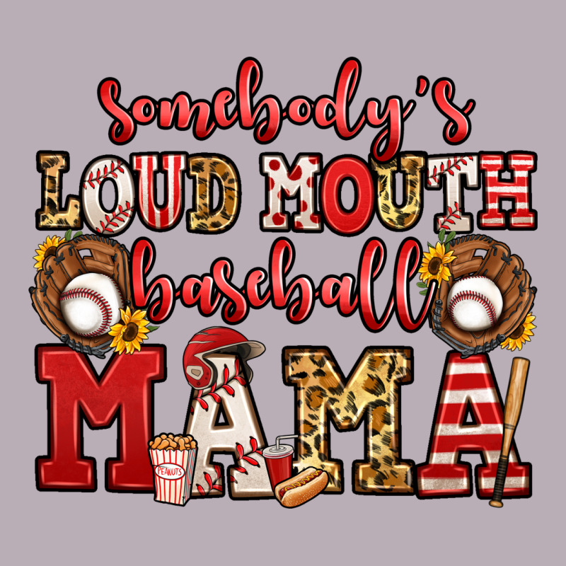 Somebody's Loud Mouth Baseball Mama Vintage Tee by Jasminsmagicworld | Teevron