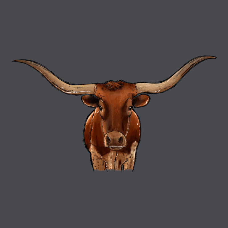 Texas Longhorn Illustration Zipper Hoodie by CowhideDigitalArt | Teevron