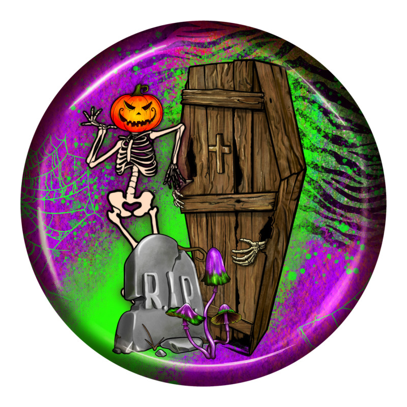 Halloween Round Earrings 1 Premium Tee by BundleAndBundleShop | Teevron