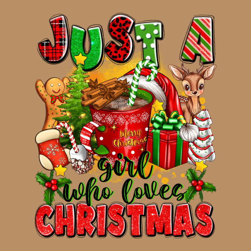 Just A Girl Who Loves Christmas Vintage Hoodie by texasbilliewilder | Teevron