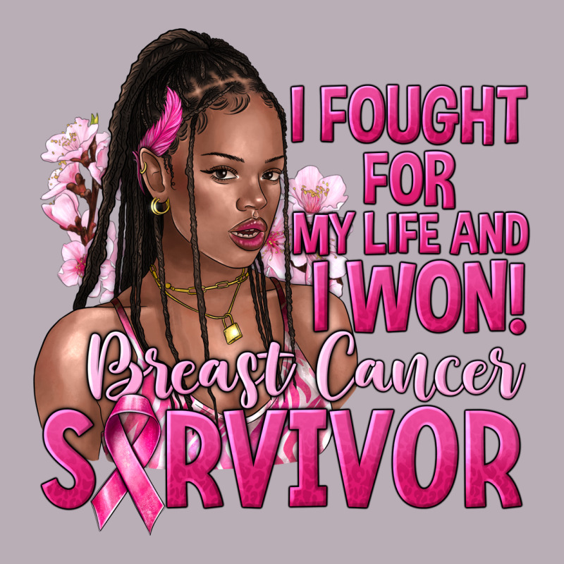 I Fought For My Life And I Won Afro Woman Vintage Tee by NancyCooperArtShop | Teevron