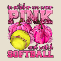In October We Wear Pink And Watch Softball Urban Heavy Tee | Teevron