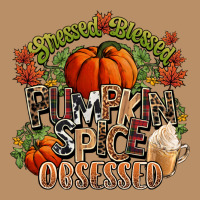 Stressed Blessed Pumpkin Spice Obsessed Fall Vintage Hoodie | Teevron
