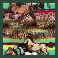Horses Seamless Pattern Zipper Hoodie | Teevron