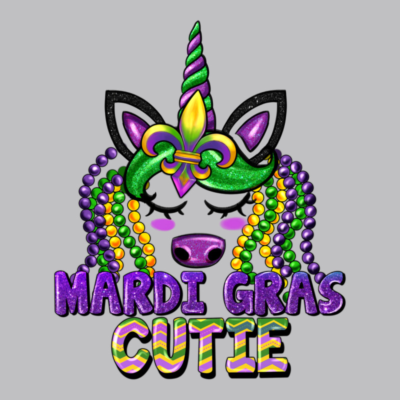Mardi Gras Cutie Unicorn Long Sleeve Tee by CowGirlArtShop | Teevron