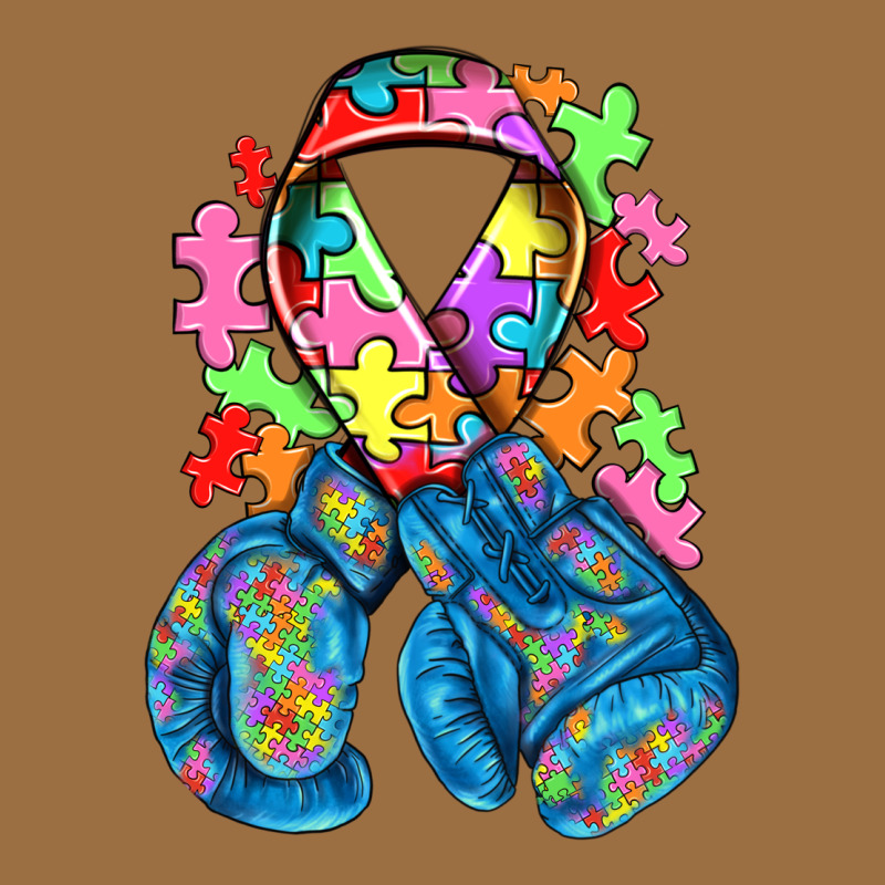 Autism Awareness With Boxing Gloves Vintage Tee by NancyCooperArtShop | Teevron