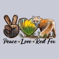Peace Love Red Fox Heavyweight Hoodie | Teevron