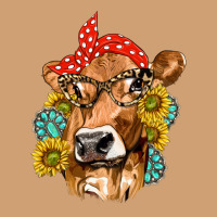 Western Cow With Sunflowers And Gemstone Vintage Tee | Teevron