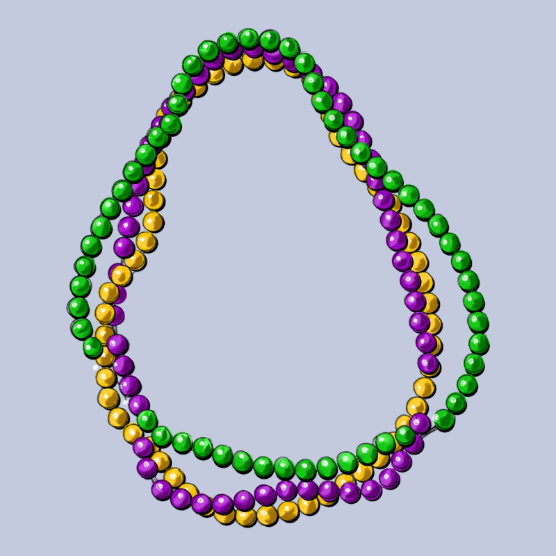 Mardi Gras Beads Long Sleeve Tee by CowGirlArtShop | Teevron