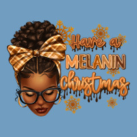 Have A Melanin Christmas Afro Woman Urban Heavy Tee | Teevron