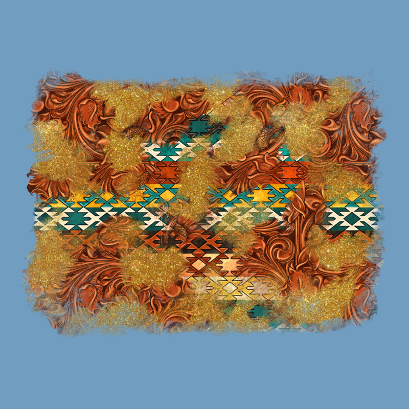 Aztec Background Pattern Western Urban Heavy Tee by texasbilliewilder | Teevron