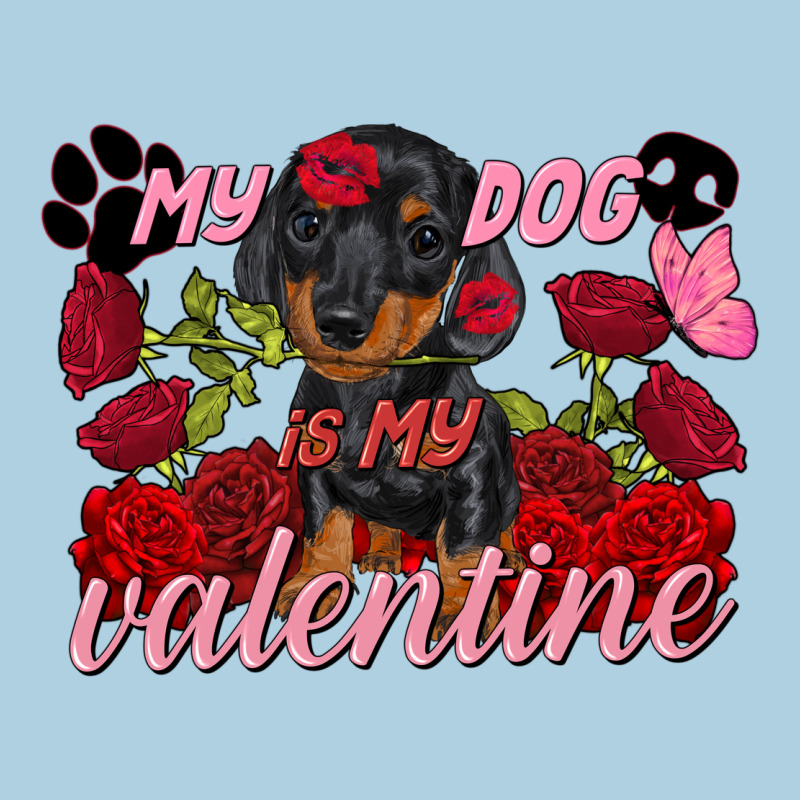 My Dog Is My Valentine Valentine's Day Premium Hoodie by FaDigitalArtStudio | Teevron