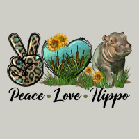 Peace Love Hippo Heavyweight Hoodie | Teevron