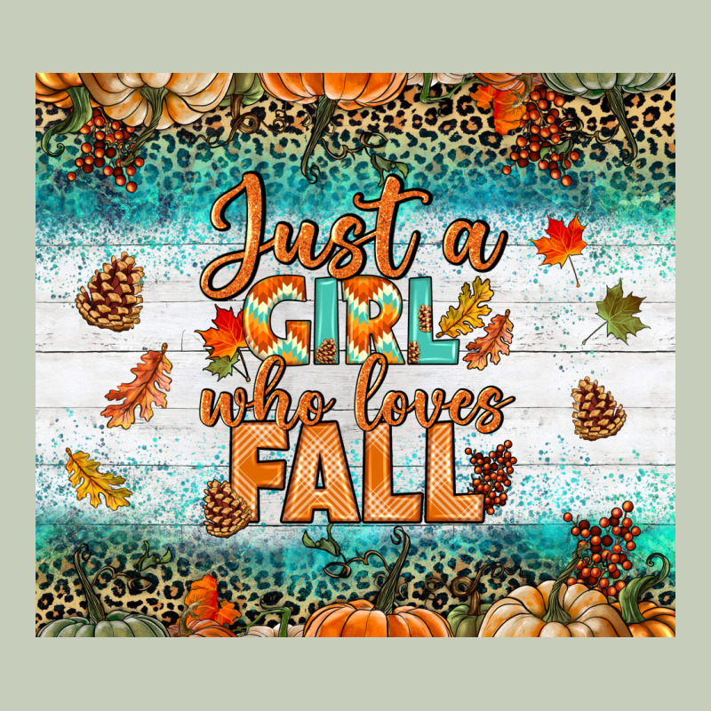 Just A Girl Who Loves Fall Tumbler Ladies Tee by BundleAndBundleShop | Teevron