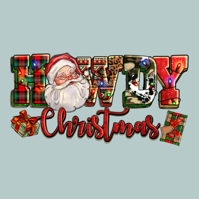 Howdy Christmas Santa Heavy Core Tee by NancyCooperArtShop | Teevron