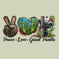 Peace Love Giant Panda Heavyweight Hoodie | Teevron