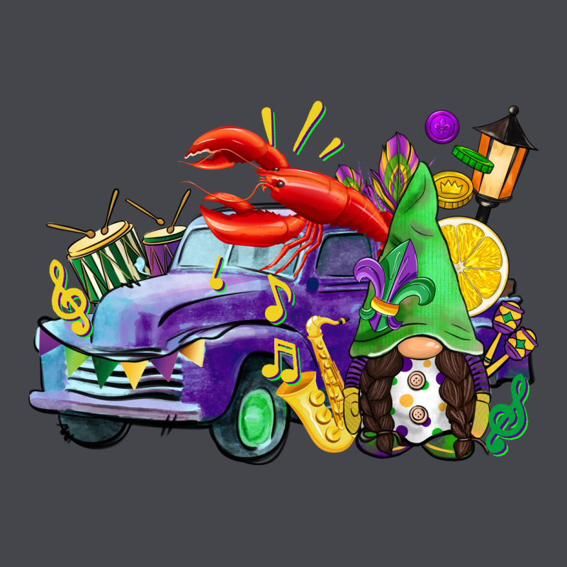 Mardi Gras Gnome On The Truck Long Sleeve Tee by CowGirlArtShop | Teevron