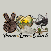 Peace Love Ostrich Heavyweight Hoodie | Teevron