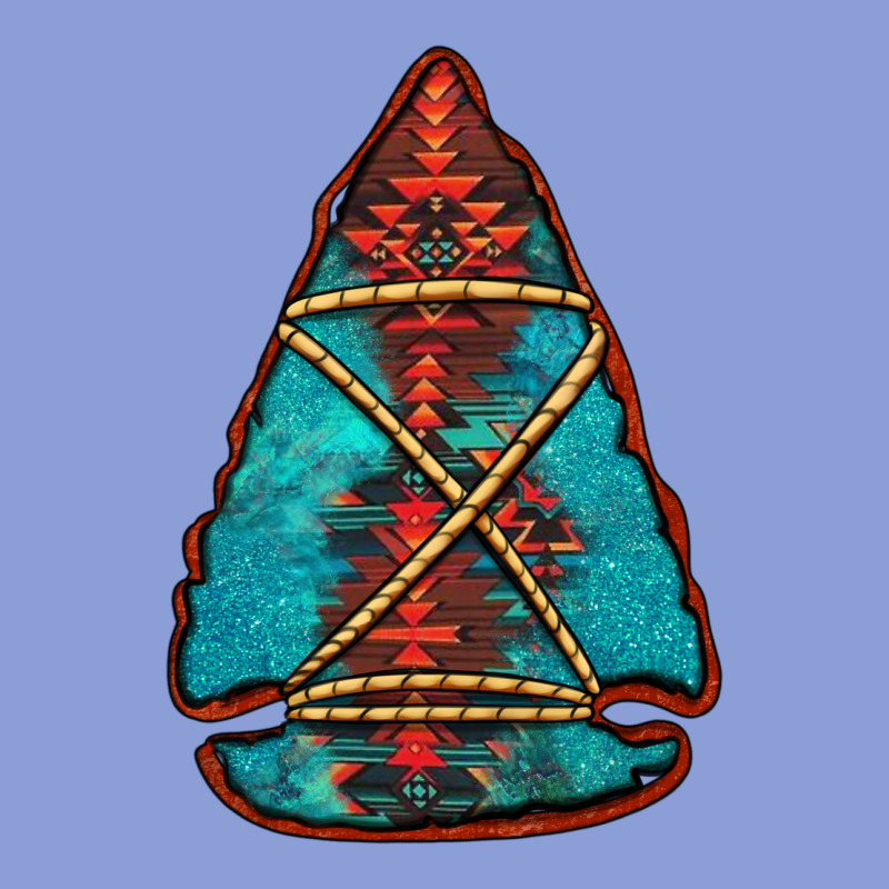 Turquoise Glitter Aztec Arrowhead Long Sleeve Tee by Jasminsmagicworld | Teevron