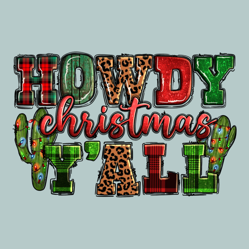 Howdy Christmas Y'all Heavy Core Tee by NancyCooperArtShop | Teevron