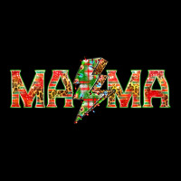 Mama Christmas Lightning Bolt Heavy Core Tee | Teevron