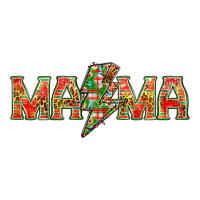 Mama Christmas lightning bolt | Teevron