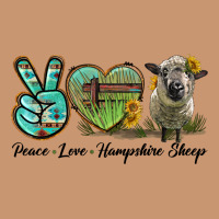 Peace Love Hampshire Sheep Heavyweight Hoodie | Teevron