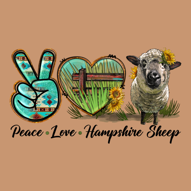 Peace Love Hampshire Sheep Heavyweight Hoodie by LillyAllenDesigns | Teevron