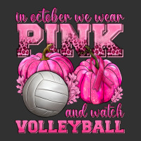 In October We Wear Pink And Watch Volleyball Urban Heavy Tee | Teevron