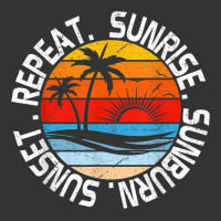 sunrise sunburn sunset repeat retro vintage gift vacation t shirt | Teevron