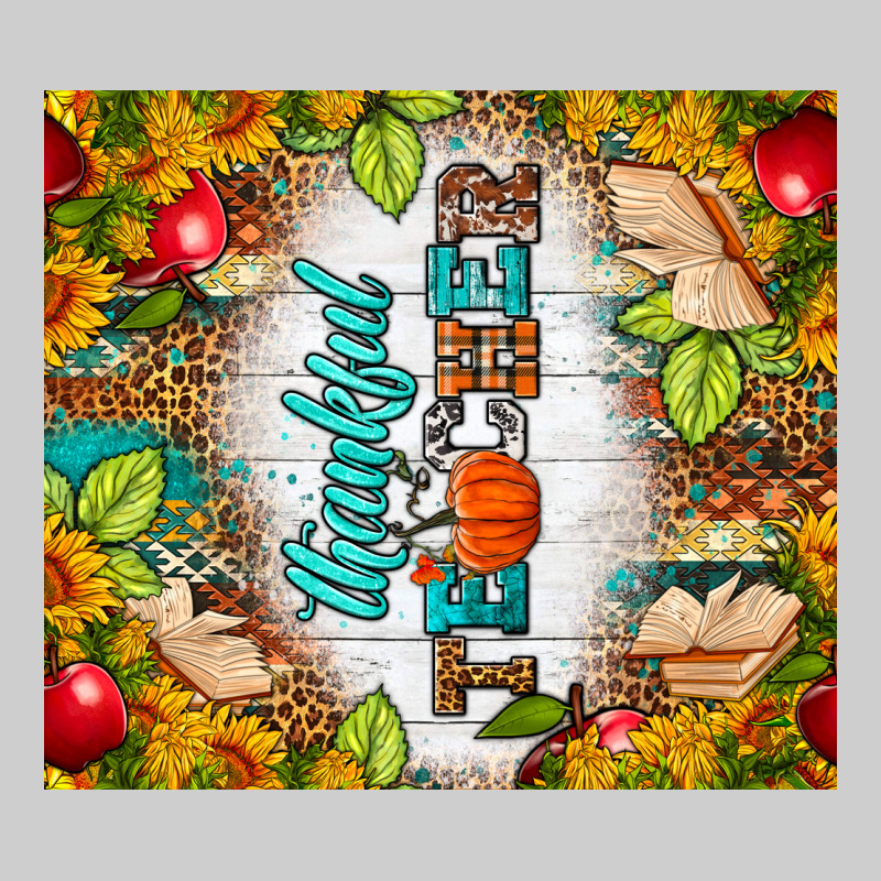Thankful Teacher Fall Tumbler Premium Tee by BundleAndBundleShop | Teevron