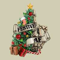 Festive Af Christmas Middle Finger Heavy Core Tee | Teevron