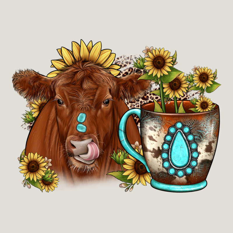 Sunflower Coffee Cup Red Angus Gemstone Heavy Core Tee by JahusDesignShop | Teevron