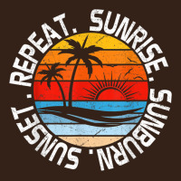 Sunrise Sunburn Sunset Repeat Retro Vintage Gift Vacation T Shirt Heavy Core Tee | Teevron