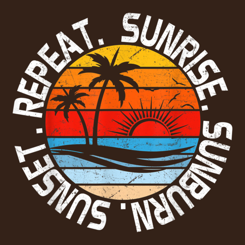 Sunrise Sunburn Sunset Repeat Retro Vintage Gift Vacation T Shirt Heavy Core Tee by tuanDangUi | Teevron
