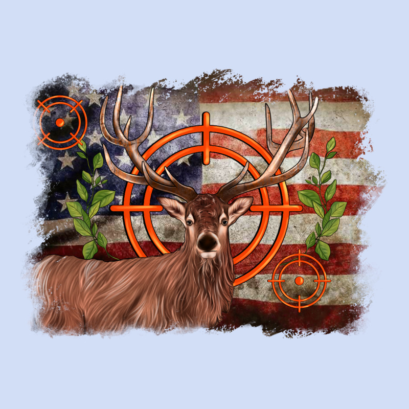 Deer Hunting Target American Flag  Background Urban Hoodie by BarkalooDesign | Teevron