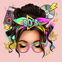 90s Messy Bun Urban Heavy Tee | Teevron