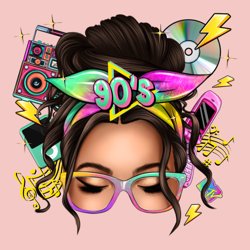 90s Messy Bun Urban Heavy Tee by texasbilliewilder | Teevron