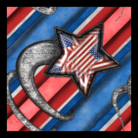 Stripes & Stars Seamless Pattern Zipper Hoodie | Teevron