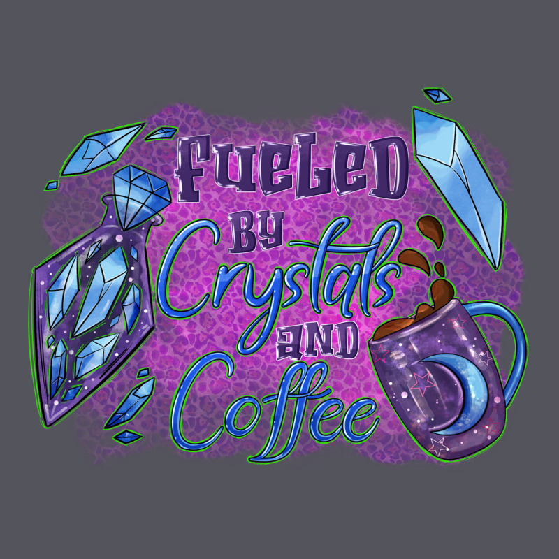 Fueled By Crystals And Coffee Halloween Vintage Hoodie by NancyCooperArtShop | Teevron