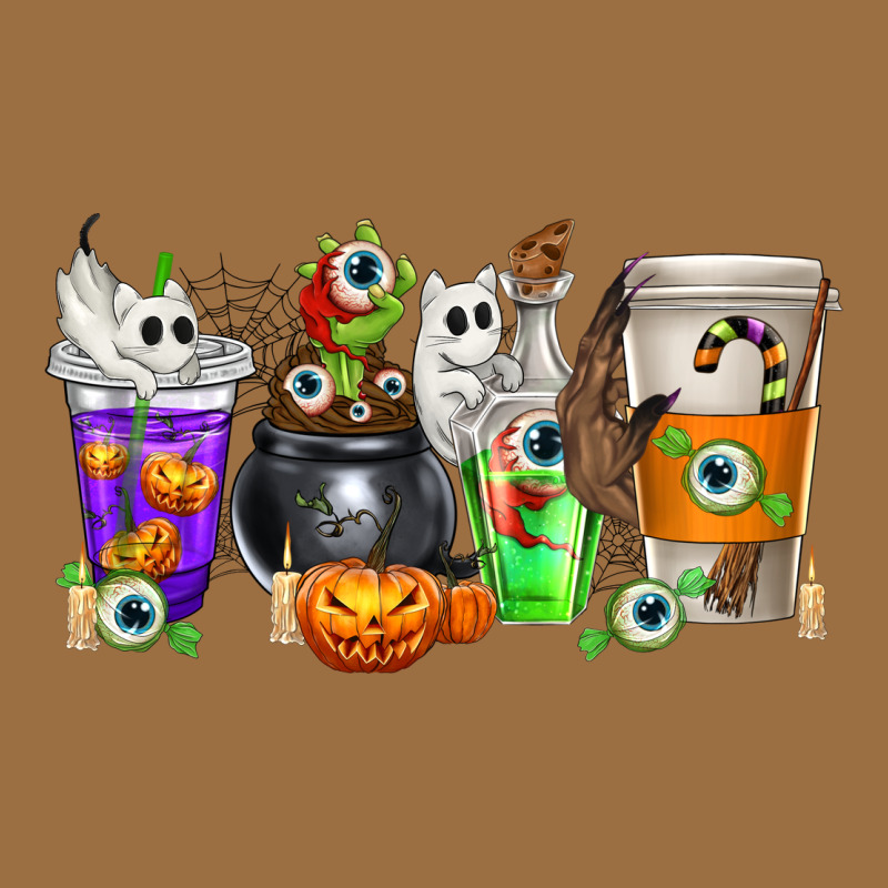 Halloween Coffee Cups Vintage Tee by texasbilliewilder | Teevron