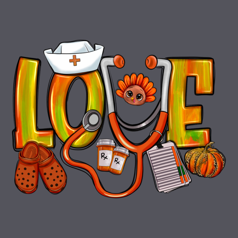 Thanksgiving Love Nurse Vintage Hoodie by NancyCooperArtShop | Teevron