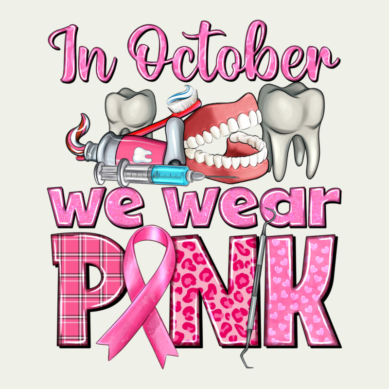 In October We Wear Pink Breast Cancer Awareness Urban Heavy Tee by texasbilliewilder | Teevron