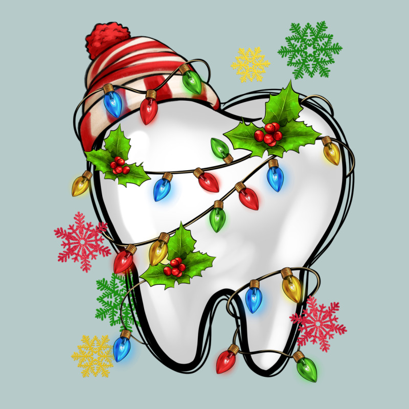 Christmas Teeth Dentist Heavy Core Tee by MaliasSmallBusiness | Teevron