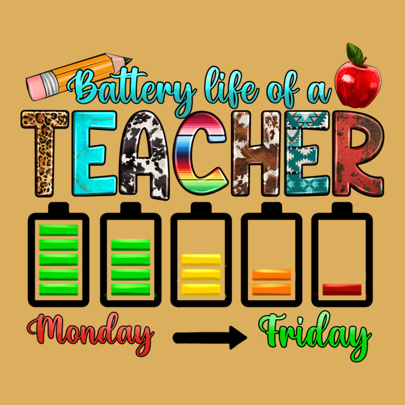 Battery Life Of A Teacher Monday Friday Premium Hoodie by RanaPortraitStore | Teevron