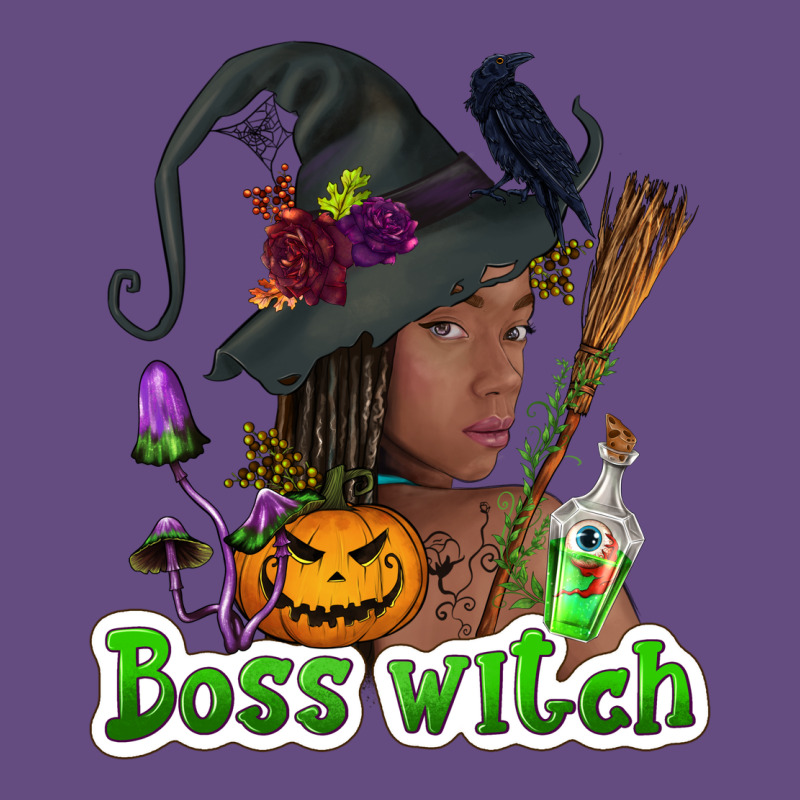 Boss Witch Afro Vintage Hoodie by NancyCooperArtShop | Teevron