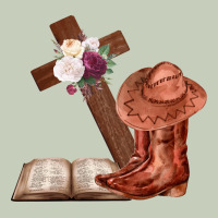 Boots With Bible And Cross Classic Tee | Teevron