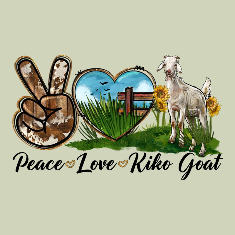 Peace Love Kiko Goat Heavyweight Hoodie by LillyAllenDesigns | Teevron
