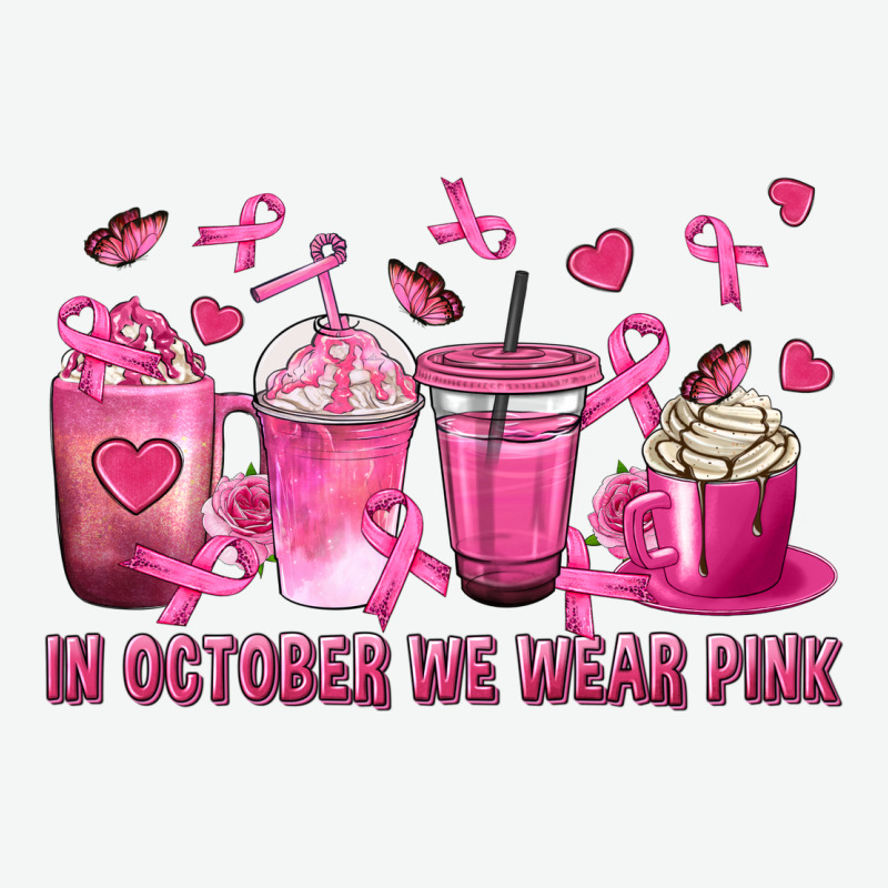 In October We Wear Pink With Breast Cancer Coffee Urban Heavy Tee by texasbilliewilder | Teevron